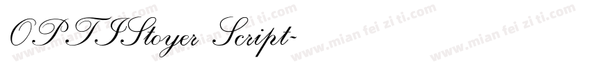 OPTIStoyer Script字体转换